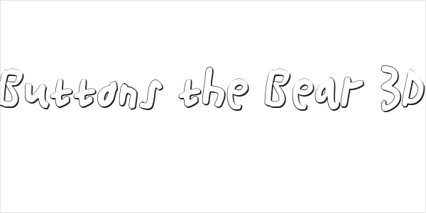 Buttons the Bear 3D Logo