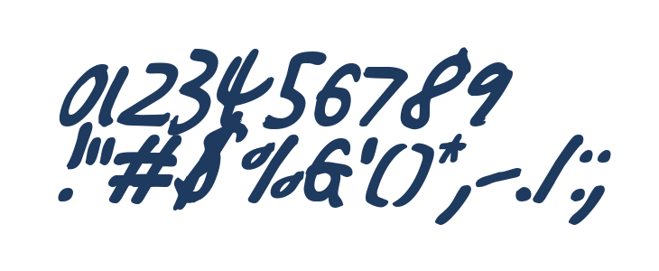 Buttons the Bear Italic Other Characters