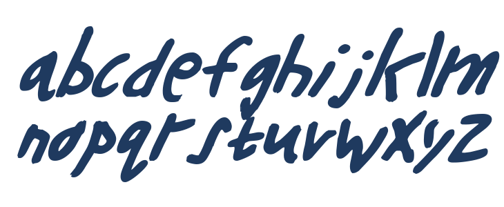 Buttons the Bear Italic Lowercase