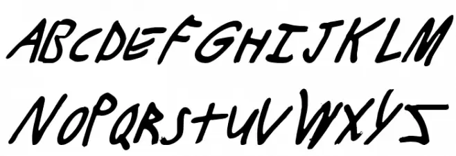 Buttons the Bear Light Italic Schriftart Groß