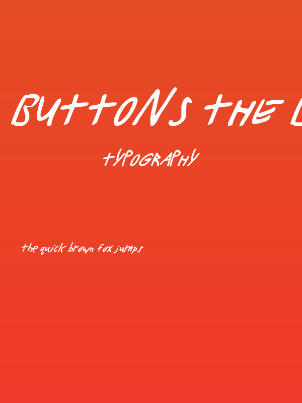 Buttons the Bear Light Italic Poster