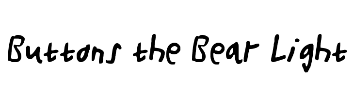 Buttons the Bear Light  Fuentes Gratis Descargar