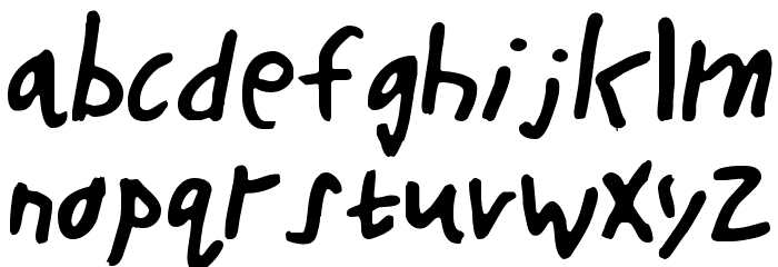 Buttons the Bear Light Font LOWERCASE