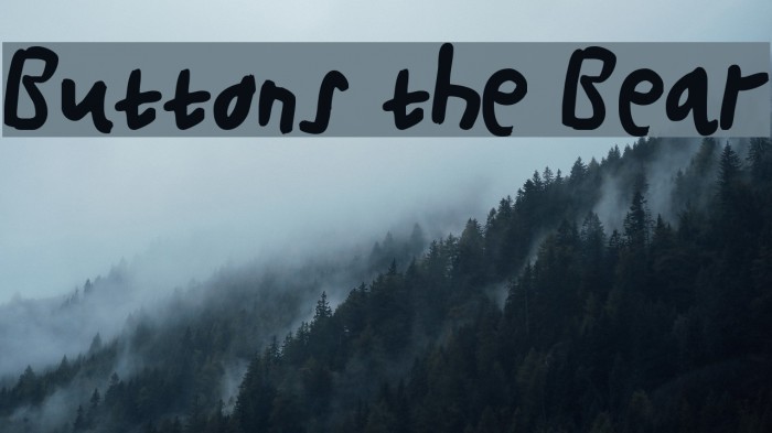 Buttons the Bear Font examples