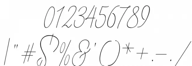ButtyScript Font OTHER CHARS