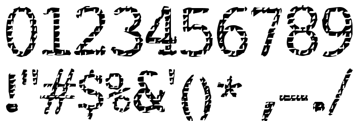 Buttzilla Font OTHER CHARS