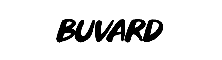 Buvard  フリーフォントのダウンロード