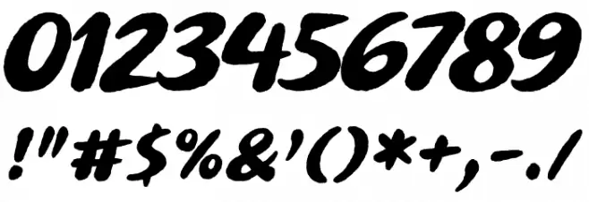 Buvard Font OTHER CHARS