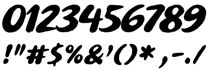 Buvard Font OTHER CHARS