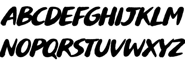 Buvard Font LOWERCASE
