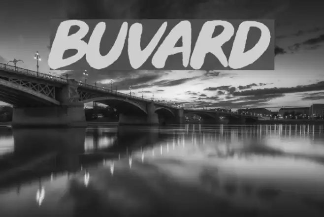 Buvard Font examples