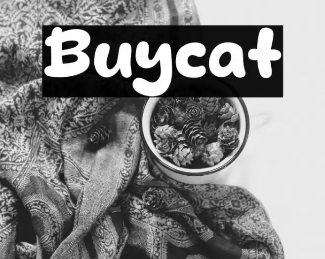 Buycat Font examples