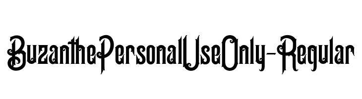 BuzanthePersonalUseOnly-Regular  Frei Schriftart Herunterladen