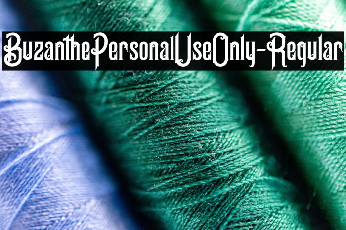 BuzanthePersonalUseOnly-Regular Example 1