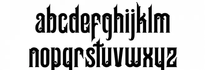 BuzanthePersonalUseOnly-Regular 字体 小写