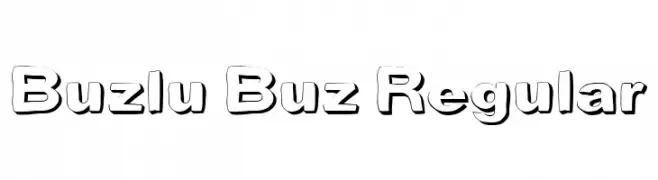 Buzlu Buz Regular  フリーフォントのダウンロード
