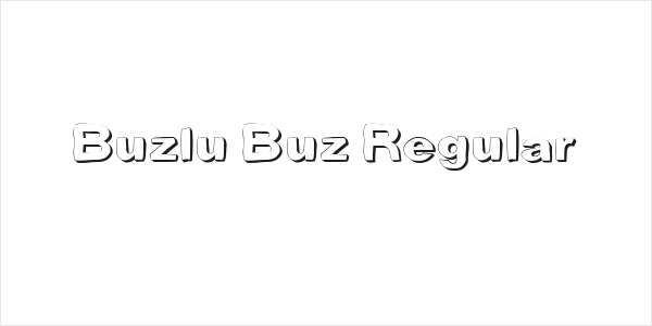 Buzlu Buz Regular Logo