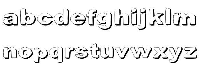 Buzlu Buz Regular Font LOWERCASE