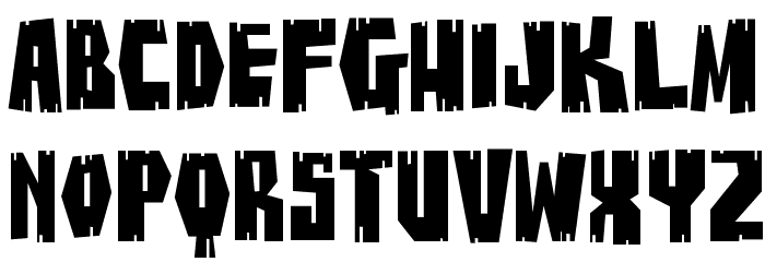 BuzzSaw Chipped AOE Font LOWERCASE