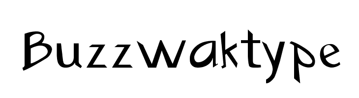 Buzzwaktype  नि: शुल्क फ़ॉन्ट्स डाउनलोड