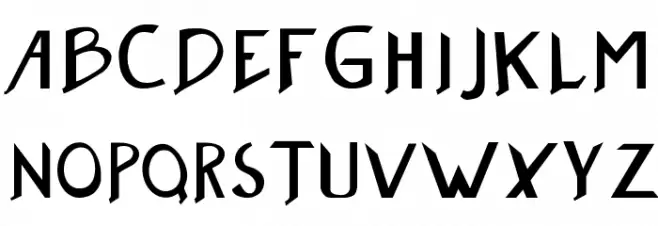 Buzzwaktype Font Litere mari
