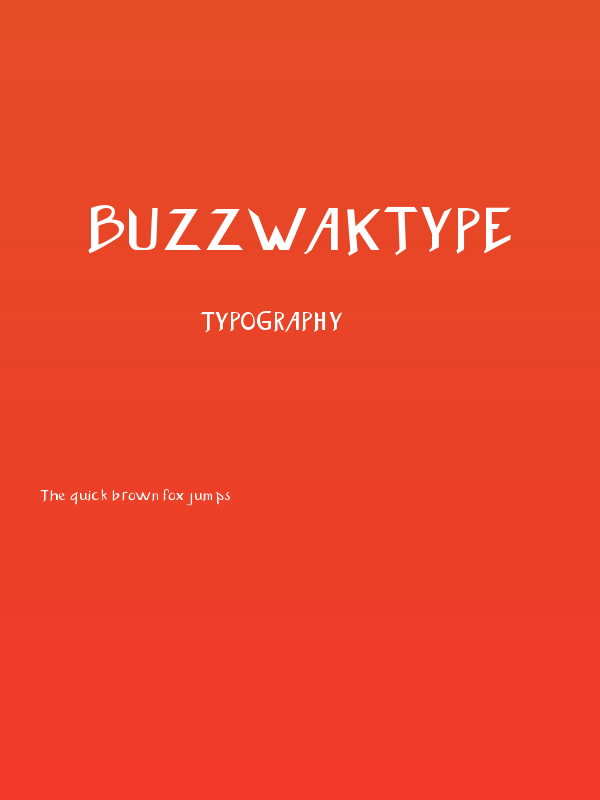 Buzzwaktype Poster