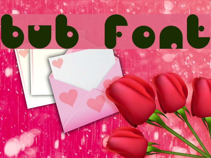 bub Font examples