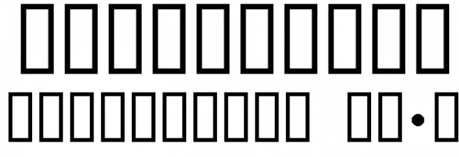 bubba フォント その他の文字