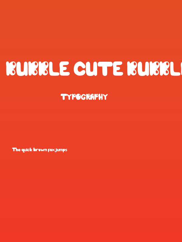 bubble cute bubble cute Poster