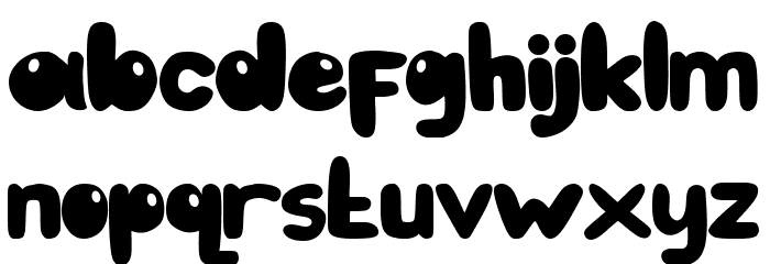 bubble cute bubble cute Font LOWERCASE