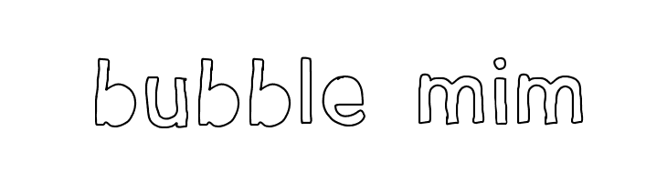 bubble mim  baixar fontes gratis