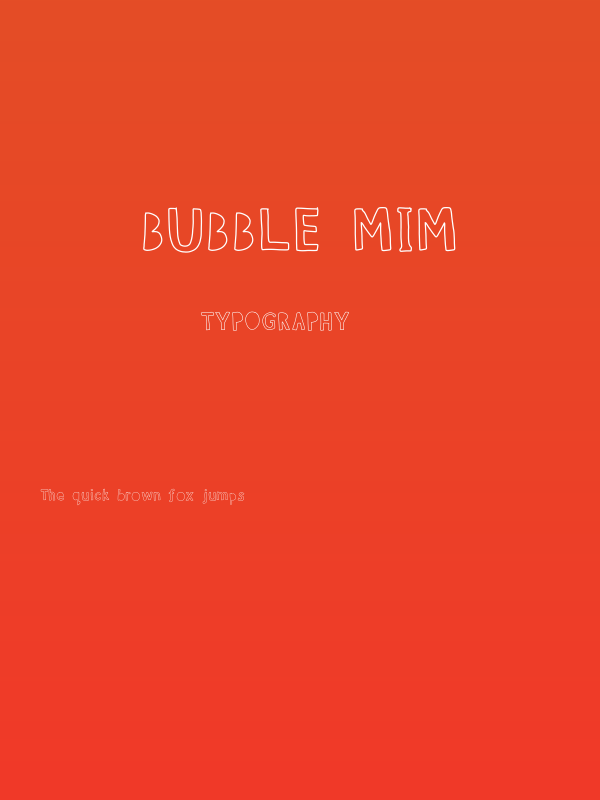 bubble mim Poster