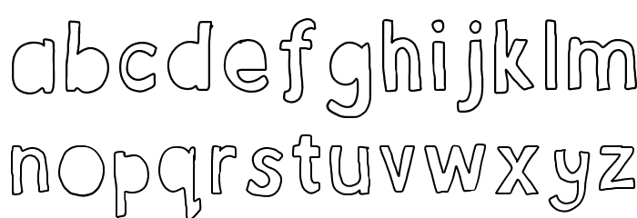 bubble mim Font LOWERCASE