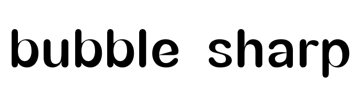 bubble sharp  Free Fonts Download