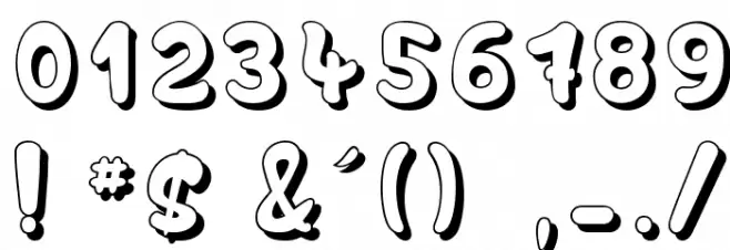 bubble & soap Font OTHER CHARS