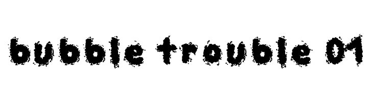 bubble trouble 01  Descarca Fonturi Gratis
