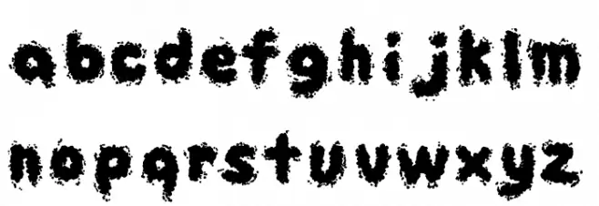 bubble trouble 01 Шрифта строчной