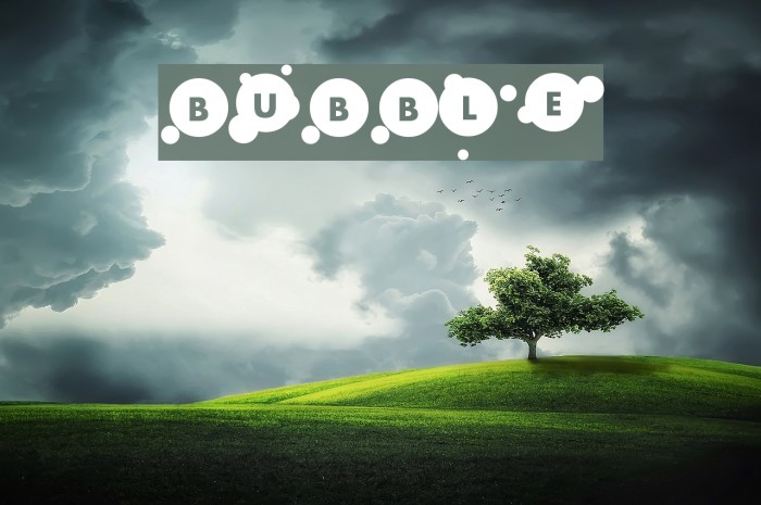 bubble Font examples