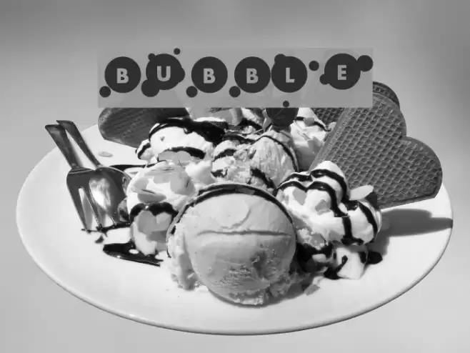 bubble Caratteri examples