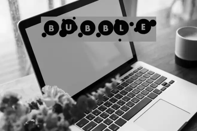 bubble Caratteri examples