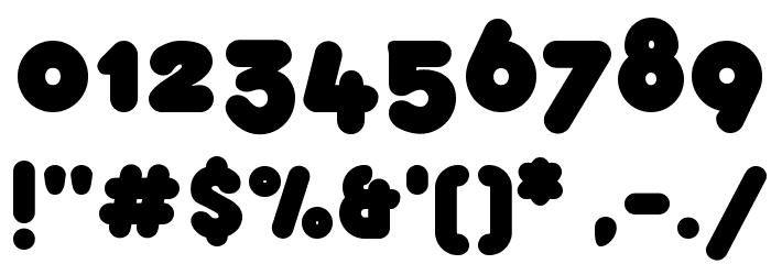 bubbleboddy Fat Font OTHER CHARS