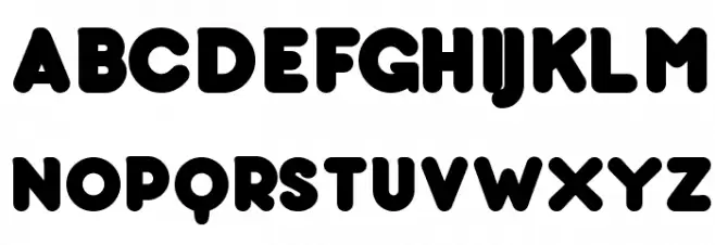 bubbleboddy Fat Schriftart Groß