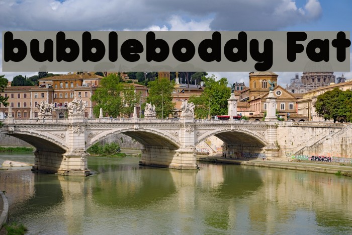 bubbleboddy Fat Font examples