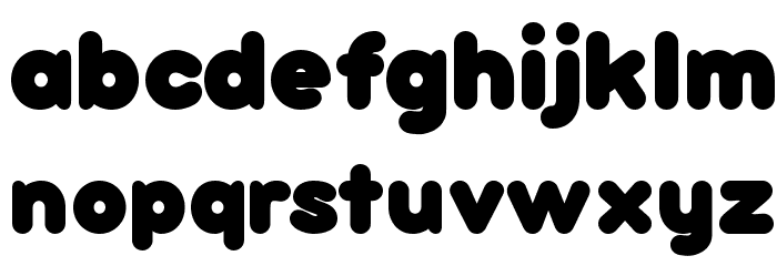 bubbleboddy Fat Font LOWERCASE