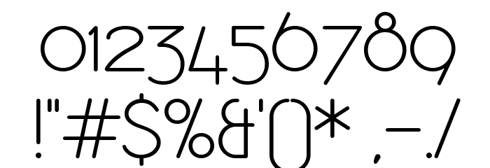 bubbleboddy light Light Font OTHER CHARS