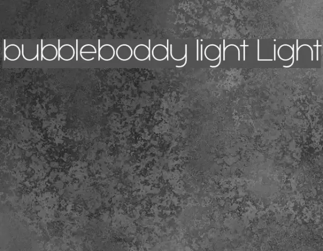 bubbleboddy light Light Polices examples