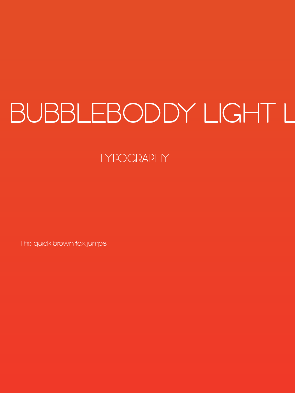 bubbleboddy light Light Poster