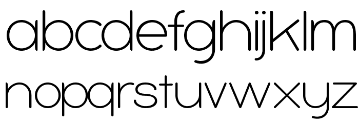 bubbleboddy light Light Font LOWERCASE