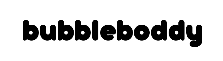 bubbleboddy Font