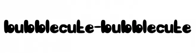 bubblecute-bubblecute  Frei Schriftart Herunterladen